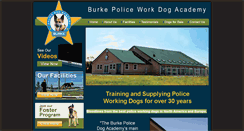 Desktop Screenshot of burkepolicedogacademy.com